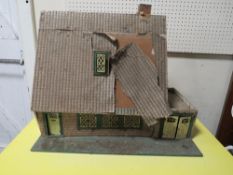A VINTAGE DOLLS HOUSE A/F