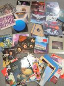 A SELECTION OF ROCK AND HEAVY METAL LP RECORDS ETC TO INCLUDE OZZY OSBOURNE, IRON MAIDEN,