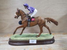 A BORDER FINE ARTS 'DOWN TO THE START' BAY RACING INTEREST FIGURE