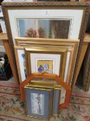 A QUANTITY OF PICTURE AND PRINTS TO INCLUDE A COULSON EXAMPLE