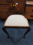 AN UNUSUAL VINTAGE WALNUT SEAT