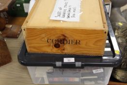 WORLDWIDE GOOD RANGES ON LEAVES, CARDS, ETC., with many better seen, housed in crate and wooden box