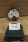 A CONTINENTAL SILVER CASED WEEKLY WATCH COMPANY POCKET WATCH A/F