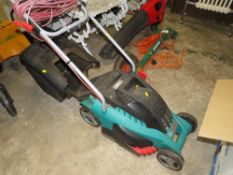 A BOSCH ELECTRIC MOWER WITH BOX