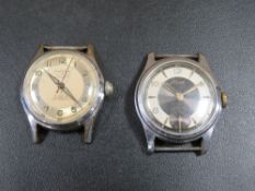VINTAGE AUTOMATIC WRISTWATCH AND ANOTHER