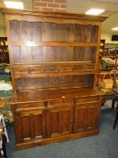 A LARGE MODERN KITCHEN DRESSER W-160 CM H-220 CM