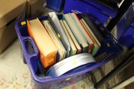 A BOX OF ASSORTED STAMPS TO INCLUDE WORLD RANGES IN STOCKBOOKS - USEFUL COMMONWEALTH QE SHORT