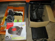 TWO BOXES OF ASSORTED ELECTRICALS