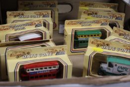 ELEVEN BOXED TOY CARS TO INCLUDE A MATCHBOX GRIT-SPREADING TRUCK, LLEDO ETC