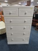 A MODERN SIX DRAWER CHEST