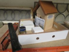 A GARDEN BIRD HOUSE CAMERA KIT, EDISON CYLINDER NAUTICAL SLIDE