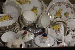 THREE TRAYS OF ASSORTED CERAMICS TO INCLUDE TEAWARE ETC