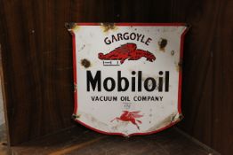 A REPRODUCTION MOBIL OIL ADVERTISING SIGN