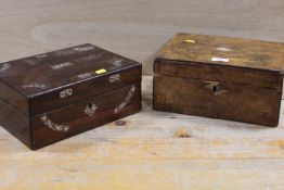 TWO VINTAGE WOODEN BOXES A/F