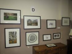 A COLLECTION OF NINE MODERN ASSORTED FRAMED PICTURES / PHOTOGRAPHS