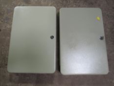 TWO WALL MOUNTED KEY SAFES