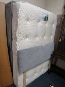 A MODERN DOUBLE DIVAN BED WITH MATTRESS