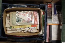 THREE TRAYS OF ASSORTED EPHEMERA .