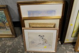 A COLLECTION OF FRAMED AND GLAZED PICTURES PRINTS AND WATERCOLOURS TO INCLUDE A LIMITED EDITION