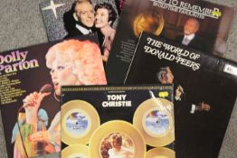 A SMALL QUANTITY OF LP RECORDS TON INCLUDE TONY CHRISTIE ETC