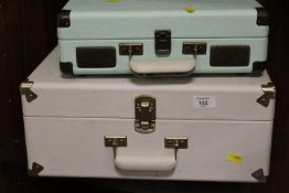 TWO MODERN PORTABLE RECORD PLAYERS