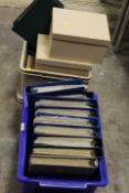 TWO TRAYS OF FIRST DAY COVERS CONTAINED IN THIRTEEN FOLDERS AND THREE BOXES ETC.