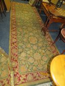 A G H FRITH WOOLLEN ZEIGLER RUG - APPROX 366 X 122 CM