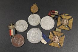 A COLLECTION OF VICTORIAN AND OTHER MEDALS AND MEDALLIONS