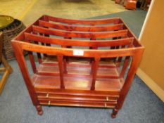 A REPRODUCTION MAHOGANY CANTERBURY