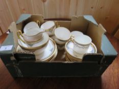 A TRAY OF STAFFORDSHIRE TEAWARE