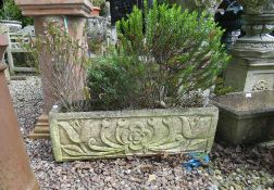 A RECTANGULAR GARDEN TROUGH, L 81 cm