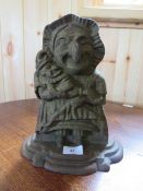 A LATE 19TH CENTURY CAST 'MRS PUNCH' DOORSTOP, H 26.5 cm