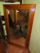 A MODERN RECTANGULAR MIRROR, 120 x 70 cm