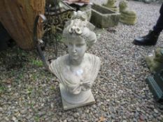 A COPY OF A GRECO-ROMAN FEMALE BUST - NOT STONE