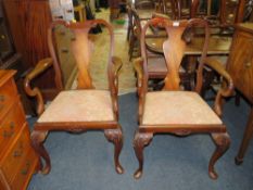 A PAIR OF VINTAGE ARMCHAIRS
