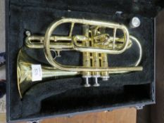 A JUPITER CORNET IN FITTED CARRY CASE A/F