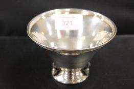 DANISH STERLING SILVER BOWL - MARKED HAND MADE PETERSEN (WORKED FOR GEORGE JENSEN)