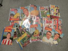 A COLLECTION OF VINTAGE CHARLES BUCHAN'S FOOTBALL MONTHLY MAGAZINES FROM THE 1950s AND 1960s