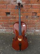 A STENTOR STUDENT II CELLO IN CARRY CASE A/F