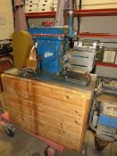 AN ATLAS METALWORKING SHAPER ON WOODEN CABINET 240V
