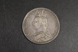 A VICTORIAN CROWN DATED 1889