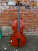 A STENTOR STUDENT II ½ CELLO IN CARRY CASE