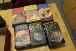 SIX VOLUMES OF HARRY POTTER BOOKS