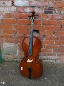 A STENTOR STUDENT II ¼ CELLO IN CARRY CASE