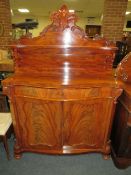 A VICTORIAN MAHOGANY CHIFFIONER W-115 CM