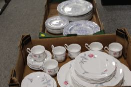 A TRAY OF ROYAL ALBERT TEA AND DINNERWARE