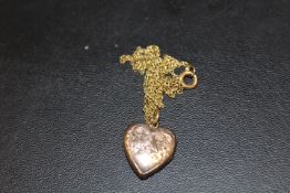 ANTIQUE LOCKET AND CHAIN