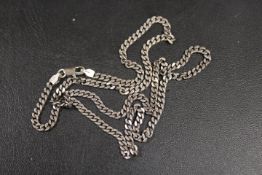 MENS HALLMARKED SILVER CURB LINK NECK CHAIN