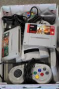 A NINTENDO 'SUPER NINTENDO' ENTERTAINMENT SYSTEM TOGETHER WITH ASSORTED GAMES TO INCLUDE HOME