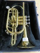 A JUPITER CORNET IN FITTED CARRY CASE